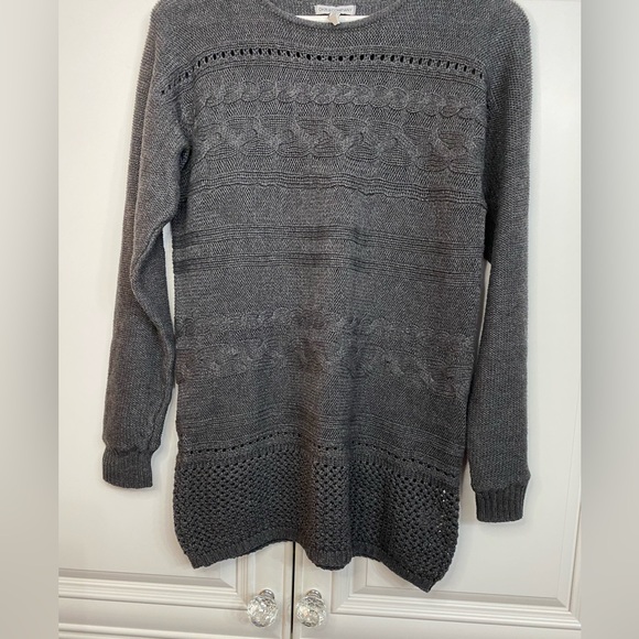 DKR & Co Women’s Size Large Crew Neck Cable Knit Sweater Cotton Blend - Picture 5 of 10